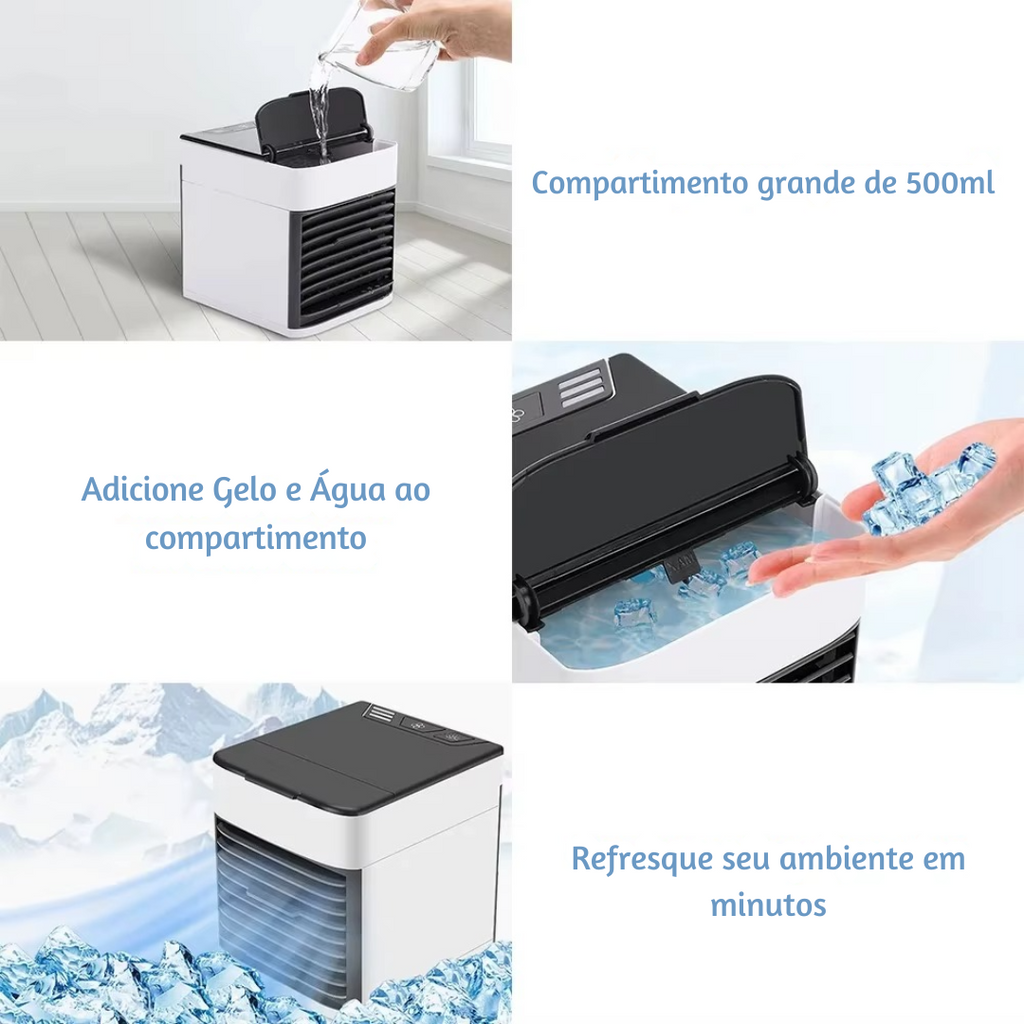 [ Leve 2 Pague 1 ] Ar-Condicionado Portátil FrostAir - Refrigeração Eficiente + Brinde Exclusivo.