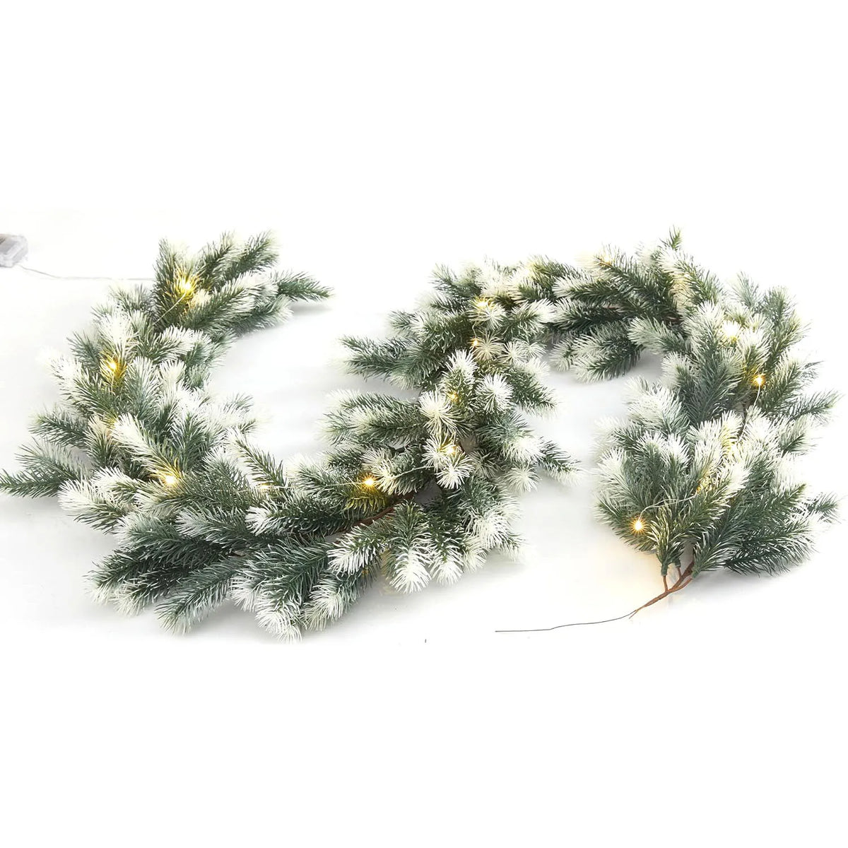 Festão de Natal Realista Nevada com Led