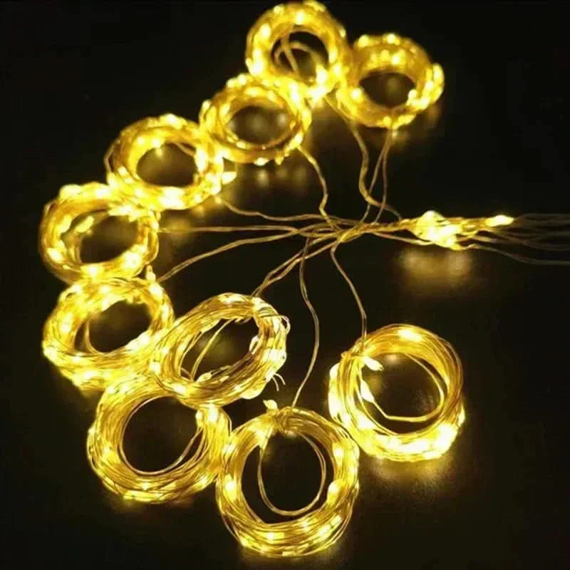 Cortina de Luzes LED Natalinas - Magia e Encanto em Sua Casa