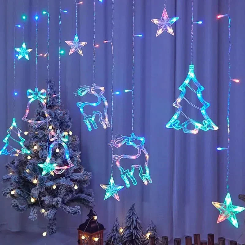 Cortina de Luzes LED Natalinas – Encanto e Magia em Sua Casa