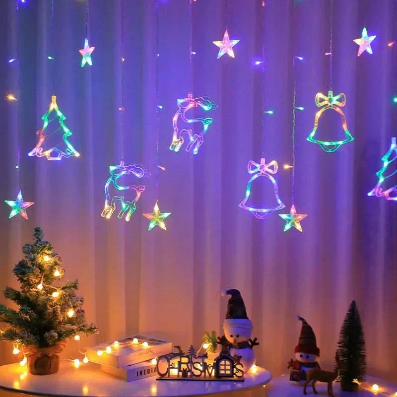 Cortina de Luzes LED Natalinas – Encanto e Magia em Sua Casa