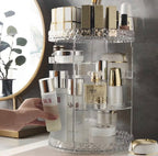 Organizador de Maquiagem Giratório 360° Design Premium para Sua Penteadeira Acrílico Premium com Grande Capacidade | Gira 360° | Ideal para Make. Skincare el Perfumes