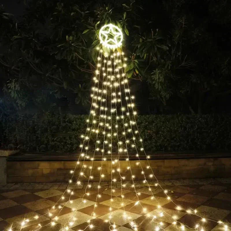 Rede de LED magnética para árvore de Natal