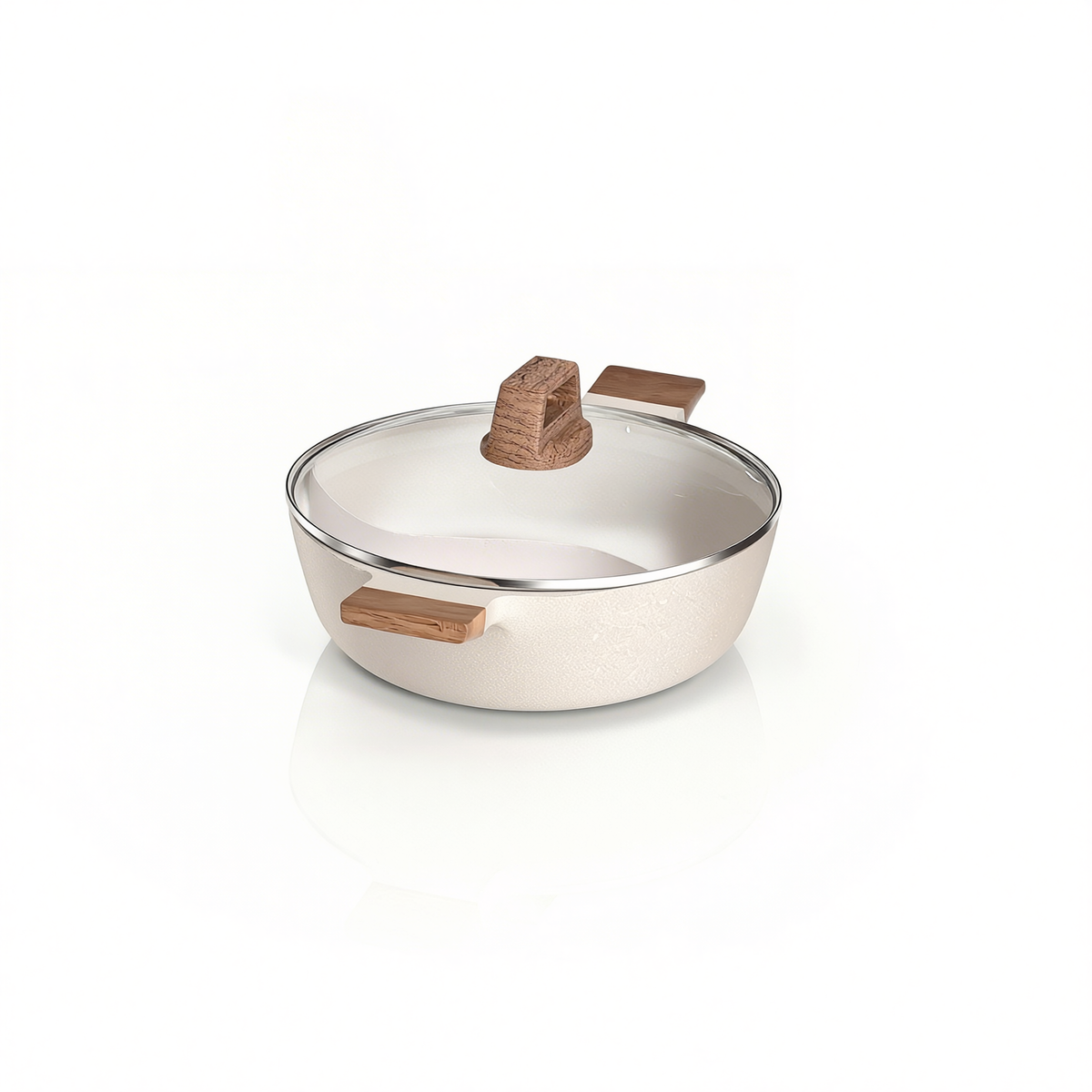 Panela Dupla Divisória Antiaderente + Kit Utensílios em Silicone