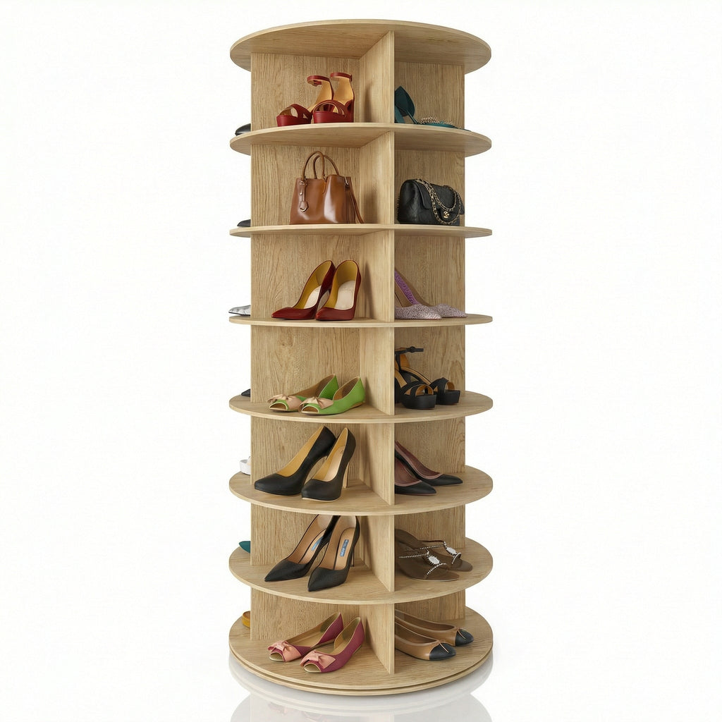 Torre Sapateira Giratória 360° em MDF