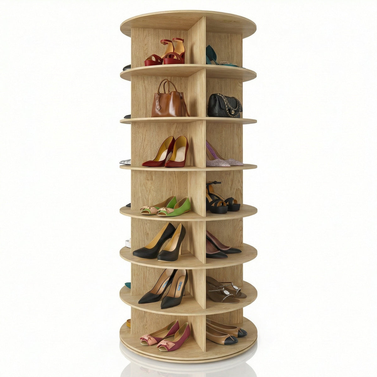 Torre Sapateira Giratória 360° em MDF