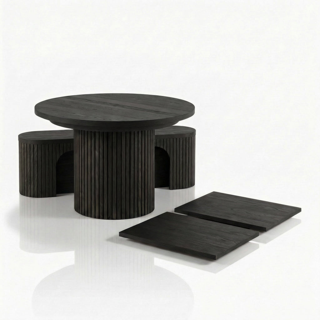 Mesa Expansível Oval Adapt em MDF
