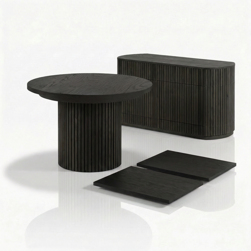 Mesa Expansível Oval Adapt em MDF