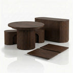 Mesa Expansível Oval Adapt em MDF