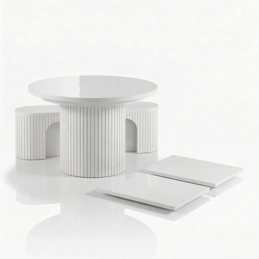 Mesa Expansível Oval Adapt em MDF