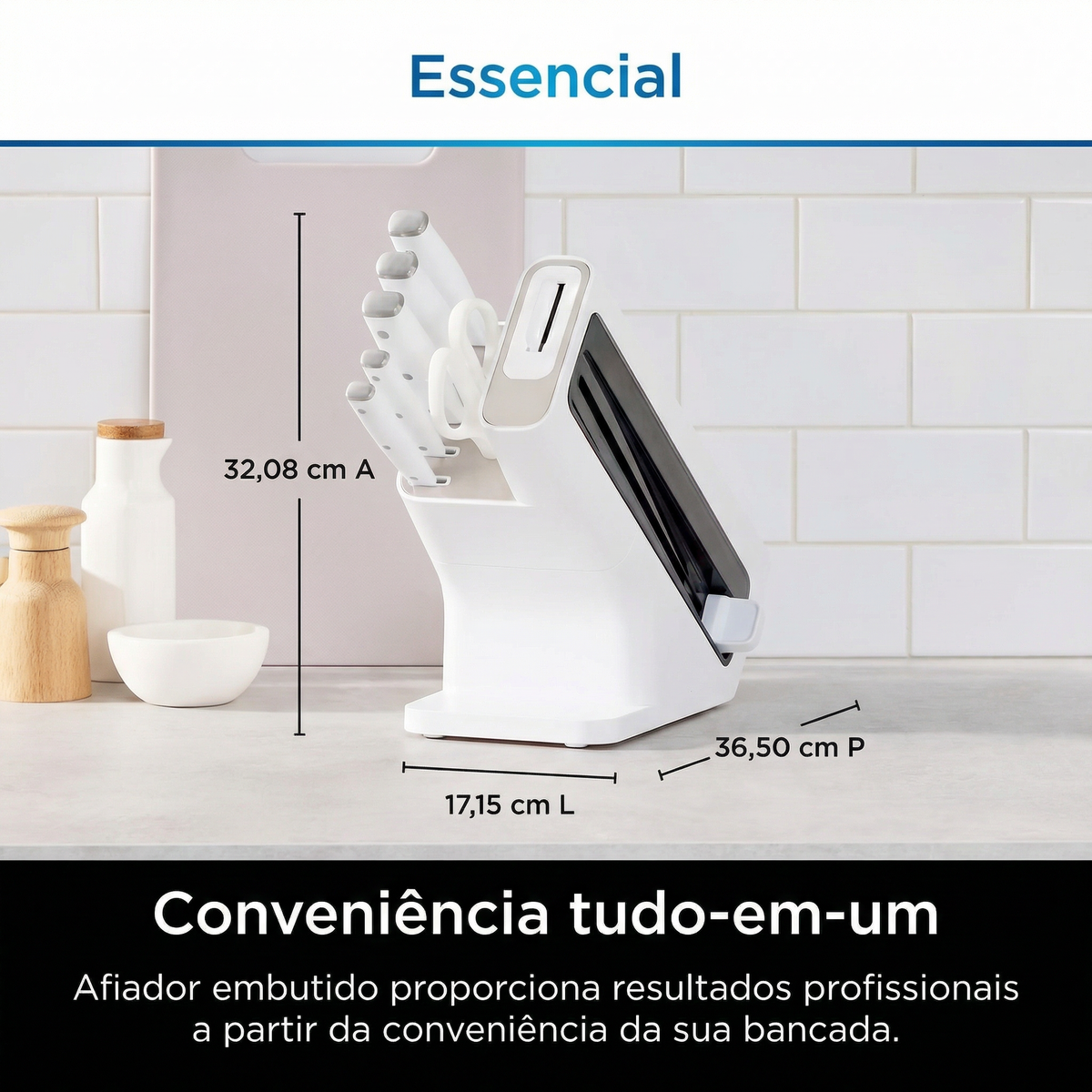 Jogo de Faqueiro com Amolador Semi-Automático