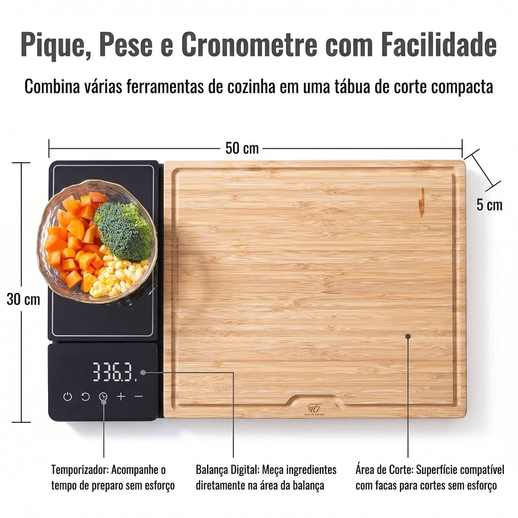 Tábua de Corte Inteligente com Balança