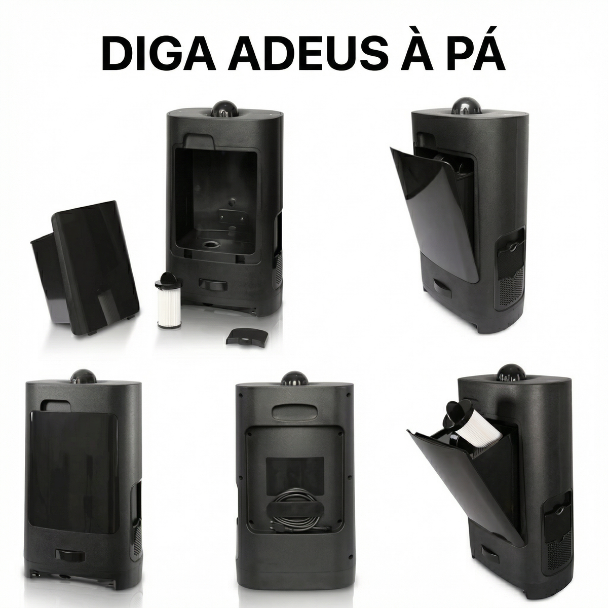 Lixeira Aspiradora Automática - Bivolt, 1400W, 2.7L