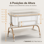Berço Moisés 3 em 1 com Balanço