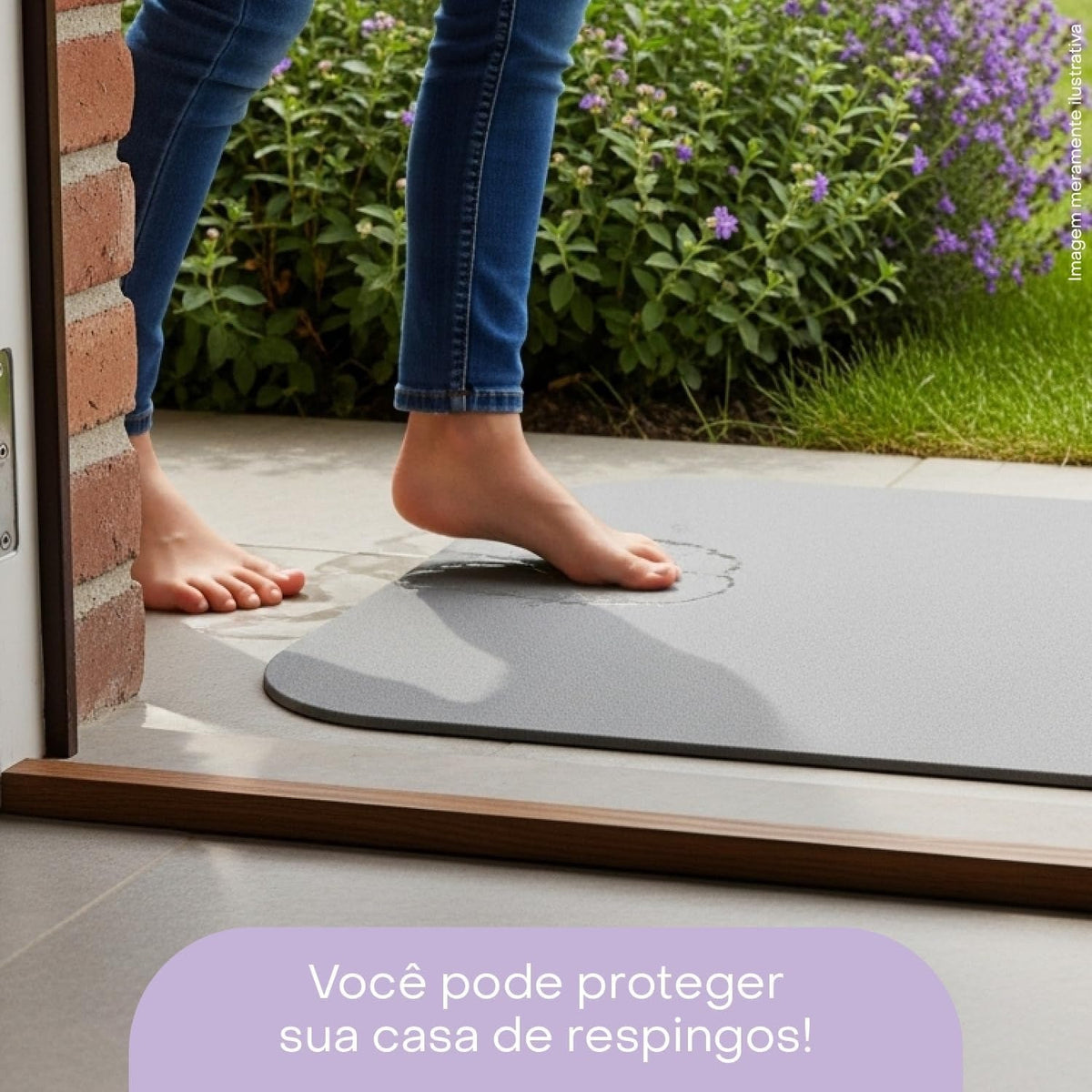 Tapete de Pedra Diatomita para Banheiro