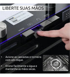 Cuba Gourmet com LED – Pia Multifuncional Completa para Cozinha, Inox e Design Moderno