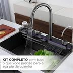 Cuba Gourmet com LED – Pia Multifuncional Completa para Cozinha, Inox e Design Moderno