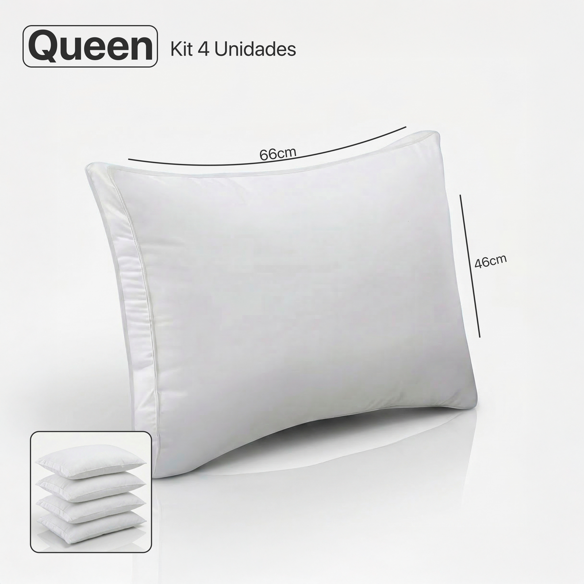 Pack 4 Travesseiros Premium Cloudfiber