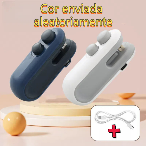 1/2/3/4Kit Peças Mini Máquina Seladora Recarregável Para Embalagens Plásticas - Selagem Rápida/ Alta Qualidade/ Promoção